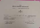 Uzm. Psk. Dan. Rüya TURNA Psikolojik Danışman sertifikası