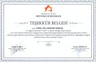 Prof. Dr. Serdar Turhal Tıbbi Onkoloji sertifikası