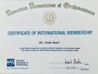 Dr. Dt. İrem Kurt Diş Hekimi sertifikası