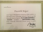 Prof. Dr. İsa Aykut Özdemir Kadın Hastalıkları ve Doğum sertifikası