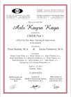Uzm. Kl. Psk. Aslı Kayra Kaya Psikoloji sertifikası