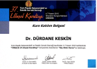 Op. Dr. Dürdane Keskin Plastik Rekonstrüktif ve Estetik Cerrahi sertifikası