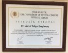 Doç. Dr. Avni Tolga Eryılmaz Plastik Rekonstrüktif ve Estetik Cerrahi sertifikası