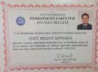 Dt. F. Bülent Koyuncu Diş Hekimi sertifikası