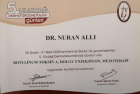 Prof. Dr. Nuran Allı Dermatoloji sertifikası