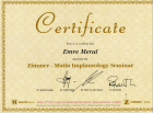 Dr. Dt. Y. Emre Meral Diş Hekimi sertifikası