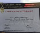 Op. Dr. Esra Çabuk Cömert Kadın Hastalıkları ve Doğum sertifikası