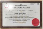 Doç. Dr. Kıvanç Derya Peker Genel Cerrahi sertifikası