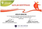 Uzm. Dyt. Gülce Gencan Diyetisyen sertifikası