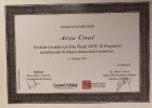 Uzm. Kl. Psk. Arzu Ünal Psikoloji sertifikası