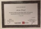 Uzm. Kl. Psk. Arzu Ünal Psikoloji sertifikası