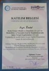 Uzm. Kl. Psk. Zeynep Ayşe Bedel Psikoloji sertifikası