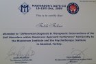 Uzm. Psk. Dan. Fatih Fidan Psikoloji sertifikası