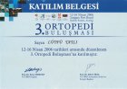Op. Dr. Lütfü Tatlı Ortopedi ve Travmatoloji sertifikası