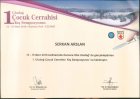 Doç. Dr. Serkan Arslan Çocuk Cerrahisi sertifikası