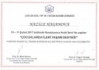 Uzm. Dr. Nazile Hasanova Çocuk Sağlığı ve Hastalıkları sertifikası