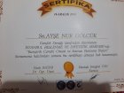 Dyt. Ayşe Nur Gölcük Diyetisyen sertifikası