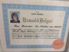 Op. Dr. Derya Ayşe Korkmaz Kadın Hastalıkları ve Doğum sertifikası