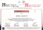 Doç. Dr. Bora Coskun Kadın Hastalıkları ve Doğum sertifikası