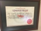 Op. Dr. Barış Birinci Ortopedi ve Travmatoloji sertifikası
