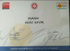 Dt. Fethi Bayar Diş Hekimi sertifikası