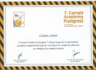 Doç. Dr. Cemal Kara Genel Cerrahi sertifikası