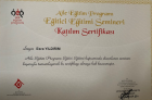 Klinik Psikolog  Esra Yıldırım Psikoloji sertifikası