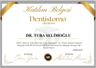 Dt. Tuba Selimoğlu Diş Hekimi sertifikası