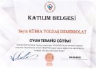 Çocuk Gelişim Uzmanı Kübra Yoldaş Demirbolat Çocuk Gelişim Uzmanı sertifikası