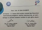 Doç. Dr. Zuhal Çalışkan Dahiliye - İç Hastalıkları sertifikası