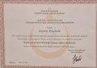 Uzm. Dr. Zeynep Bayındır Enfeksiyon Hastalıkları ve Klinik Mikrobiyoloji sertifikası