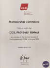 Dr. Dt. Betül Göfteci Diş Hekimi sertifikası
