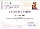 Op. Dr. Mustafa Dinç Kadın Hastalıkları ve Doğum sertifikası