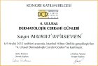 Op. Dr. Murat Ataseven Plastik Rekonstrüktif ve Estetik Cerrahi sertifikası