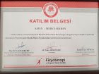 Fzt. Merve Sekban Fizyoterapi sertifikası