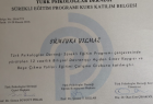 Psk. Sümeyra Yılmaz Psikoloji sertifikası