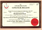 Uzm. Dr. Mustafa Kemal Özcan Psikiyatri sertifikası