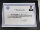 Dt. Mehmet Fatih Ersan Diş Hekimi sertifikası