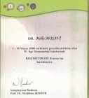 Uzm. Dr. Melis Mosavi Dermatoloji sertifikası