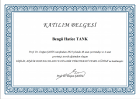 Psk. Bengü Tank Psikoloji sertifikası
