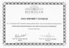 Prof. Dr. Hacı Mehmet Odabaşı Genel Cerrahi sertifikası