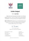 Uzm. Psk. Ece Pınar Psikoloji sertifikası