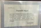 Prof. Dr. Sinan Adıyaman Ortopedi ve Travmatoloji sertifikası