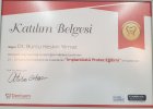 Dt. Burcu Keskin Yılmaz Diş Hekimi sertifikası