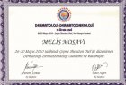 Uzm. Dr. Melis Mosavi Dermatoloji sertifikası