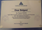 Dyt. Nazen Cesur Diyetisyen sertifikası