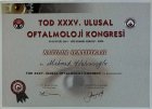 Op. Dr. Mehmet Helvacıoğlu Göz Hastalıkları sertifikası