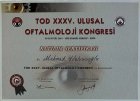 Op. Dr. Mehmet Helvacıoğlu Göz Hastalıkları sertifikası