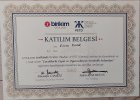 Klinik Psikolog  Emine Pınar Psikoloji sertifikası