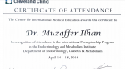 Doç. Dr. Mahmut Muzaffer İlhan Dahiliye - İç Hastalıkları sertifikası